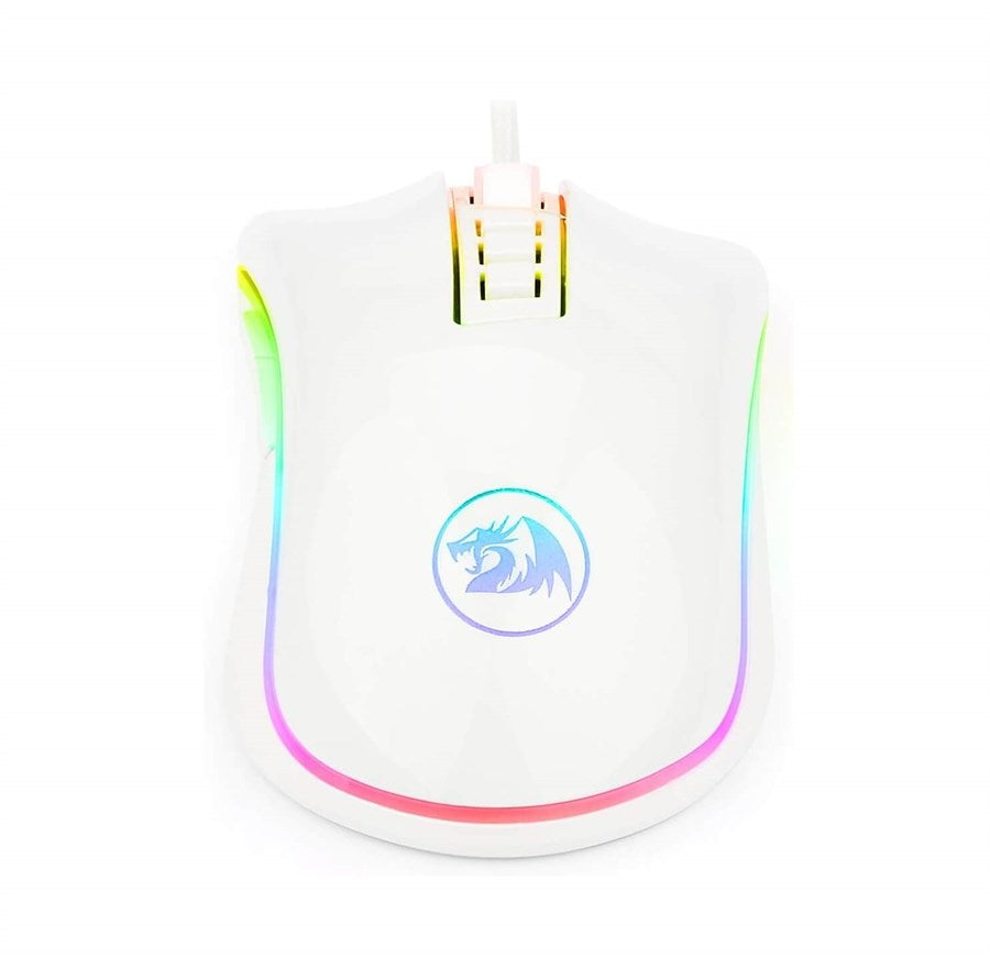 Redragon COBRA M711 RGB Backlit Wired Gaming Mouse - White