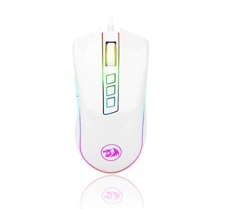 Redragon COBRA M711 RGB Backlit Wired Gaming Mouse - White