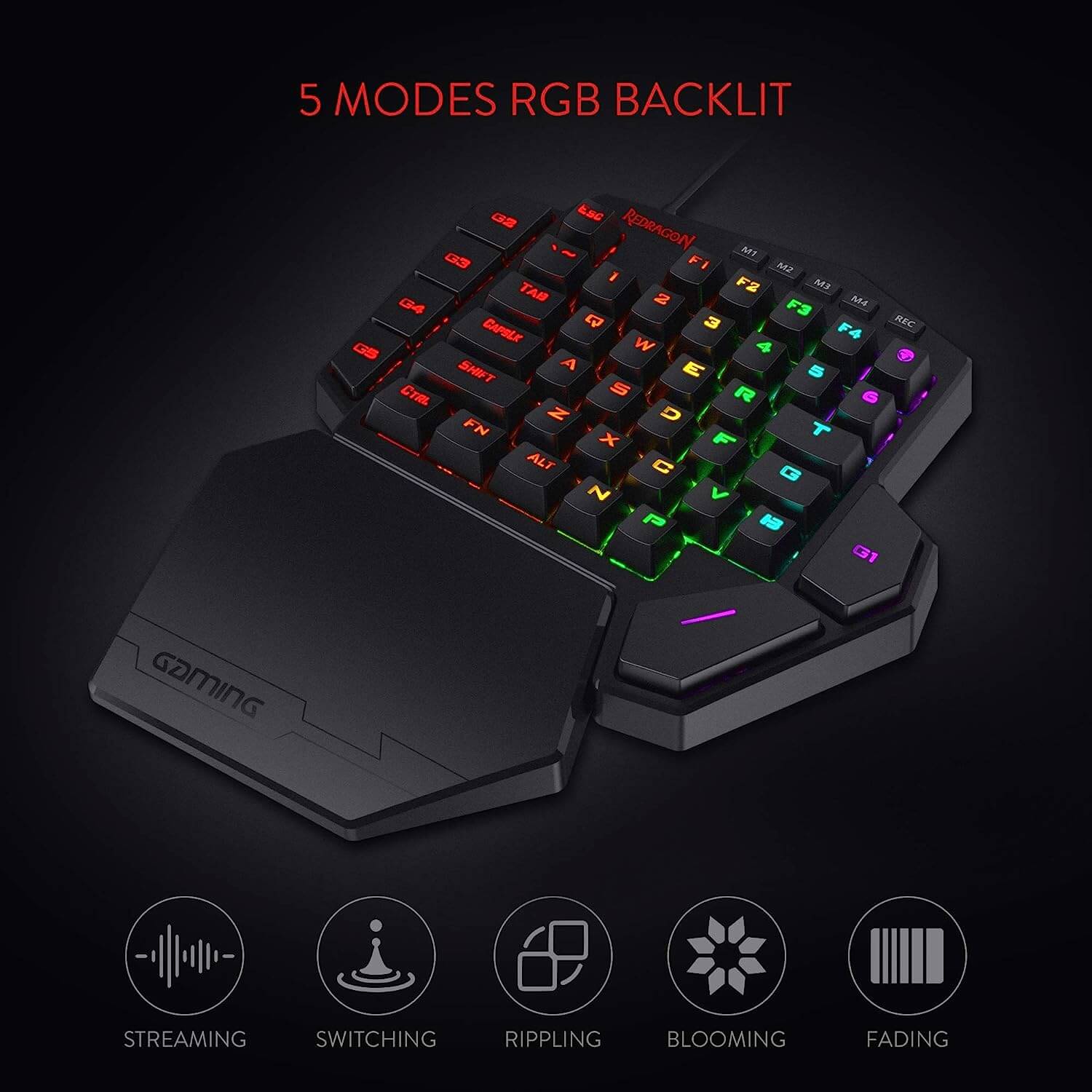 Redragon DITI K585 One-Handed RGB Professional Mechanical Gaming Keyboard