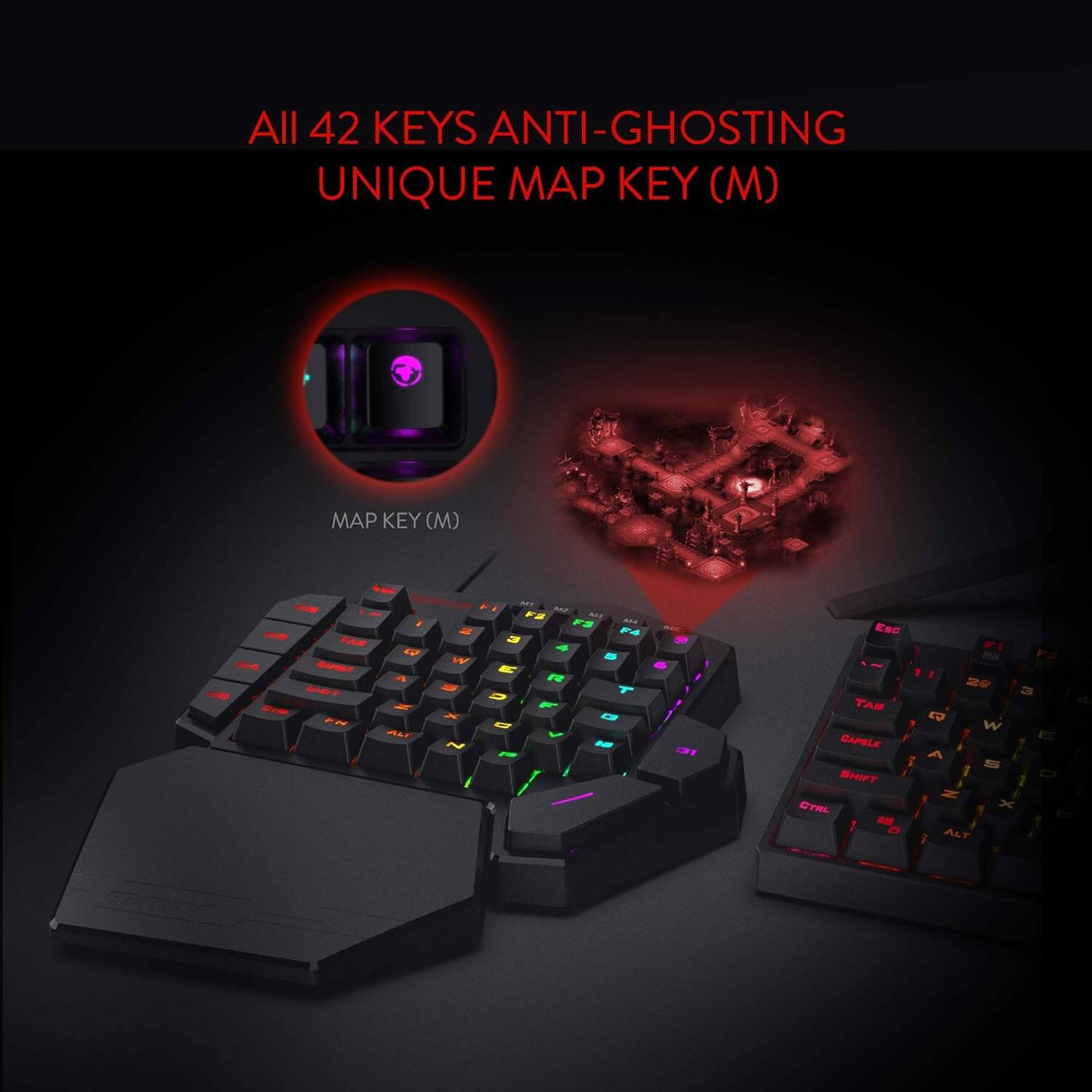 Redragon DITI K585 One-Handed RGB Professional Mechanical Gaming Keyboard