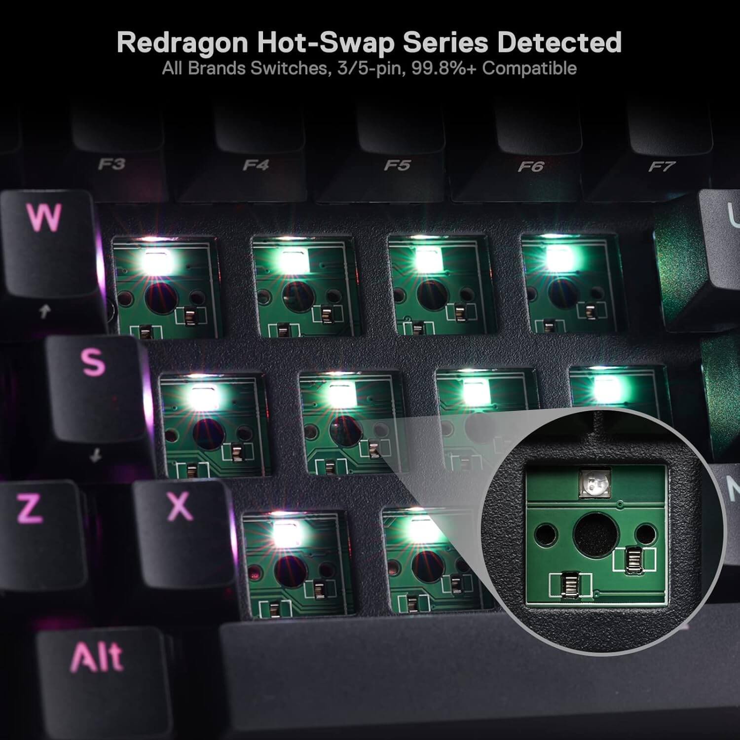 Redragon DRACONIC K530 60% Compact RGB Mechanical Keyboard