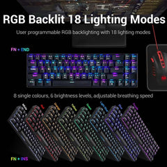 Redragon Deimos K599-KRS RGB Compact Wireless Mechanical Keyboard