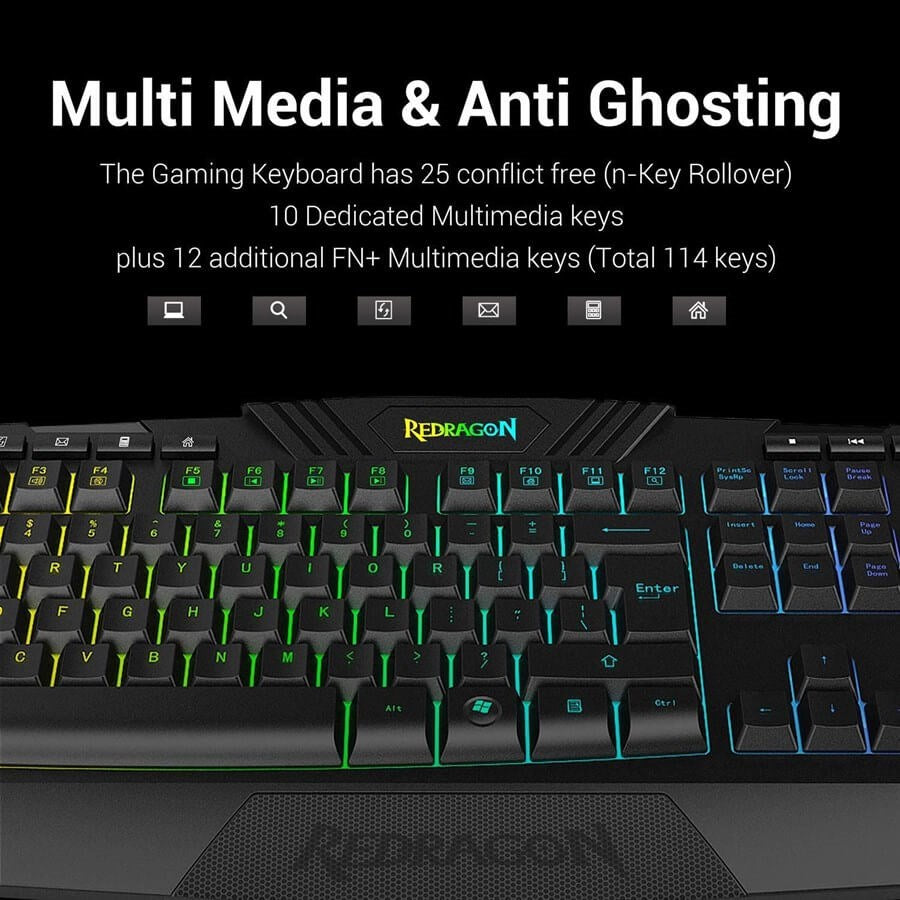 Redragon Harpe Pro K503A RGB Wired Gaming Keyboard