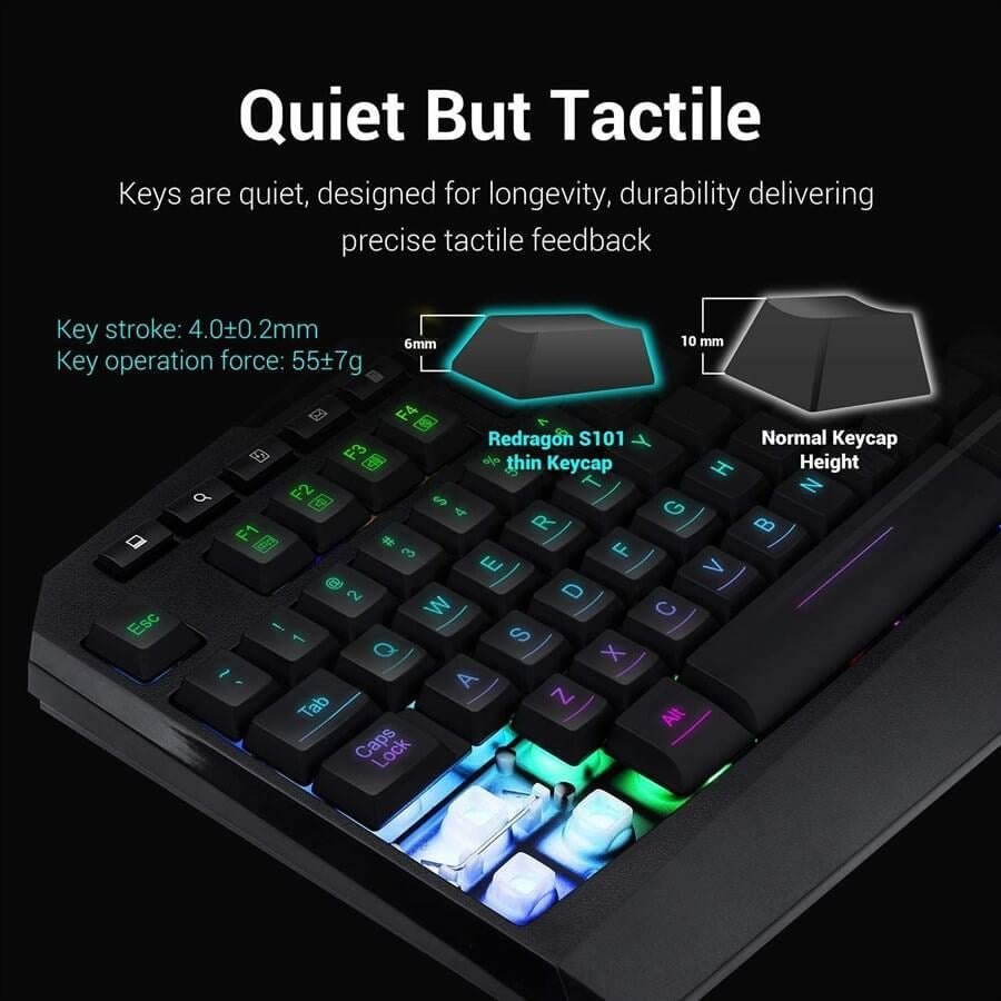 Redragon Harpe Pro K503A RGB Wired Gaming Keyboard