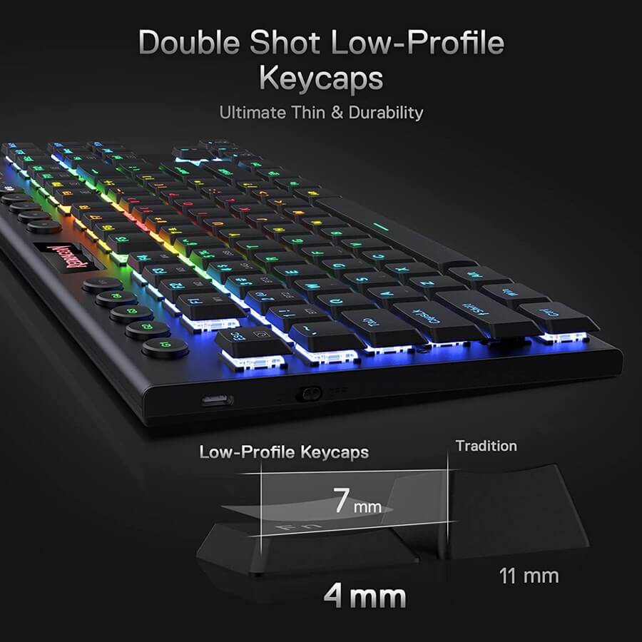 Redragon Horus K621 TKL RGB Wireless Mechanical Keyboard