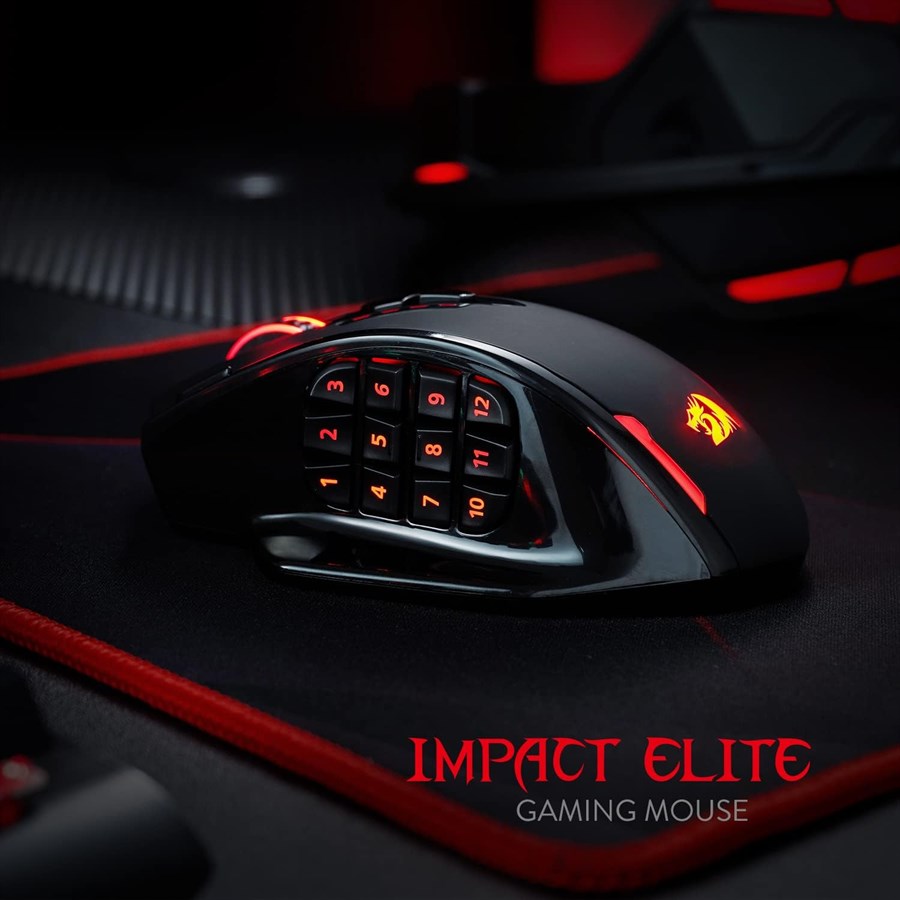 Redragon IMPACT Elite M913 RGB Wireless Gaming Mouse with 16 Programmable Buttons