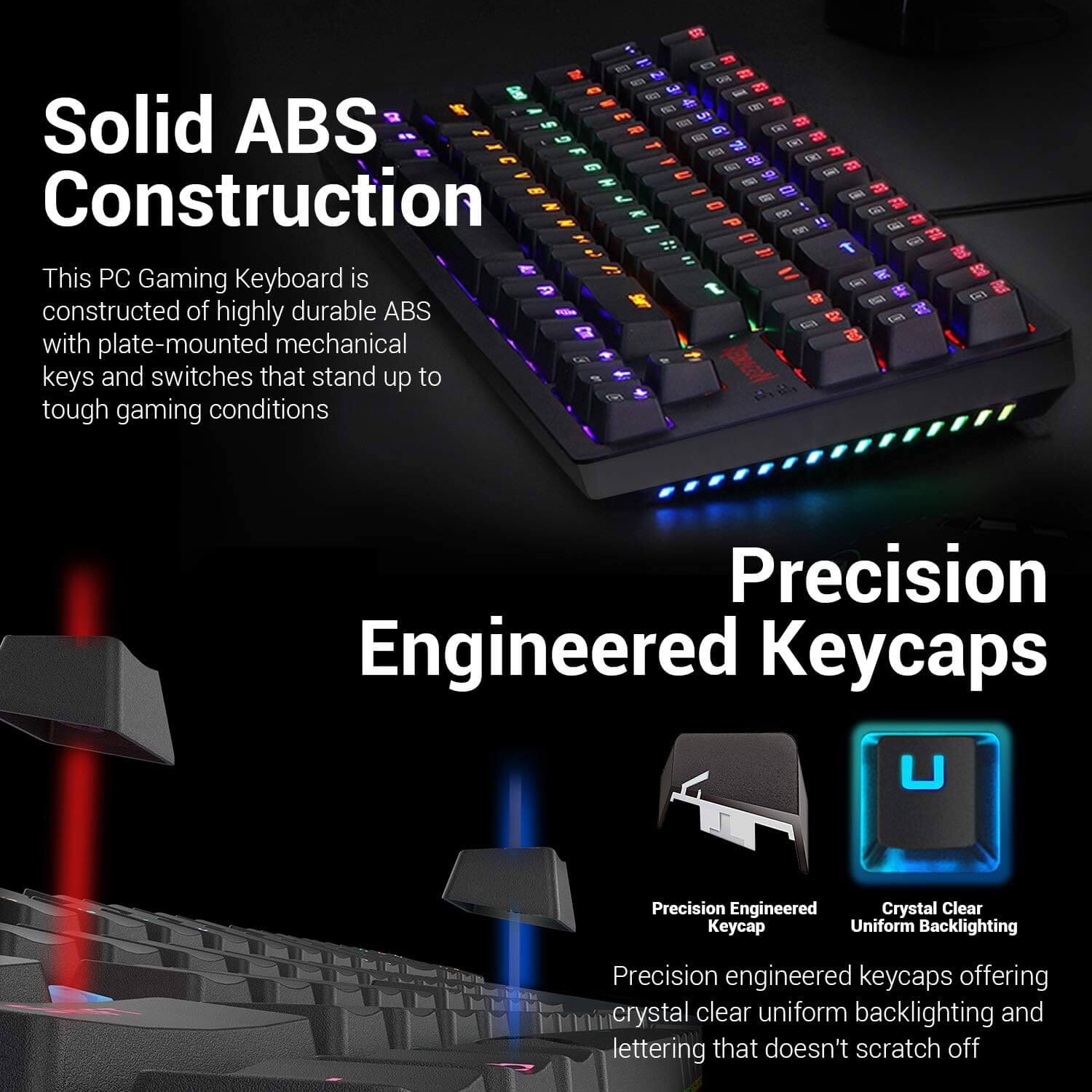 Redragon KNIGHT K598-KNS RGB TKL Mechanical Gaming Keyboard