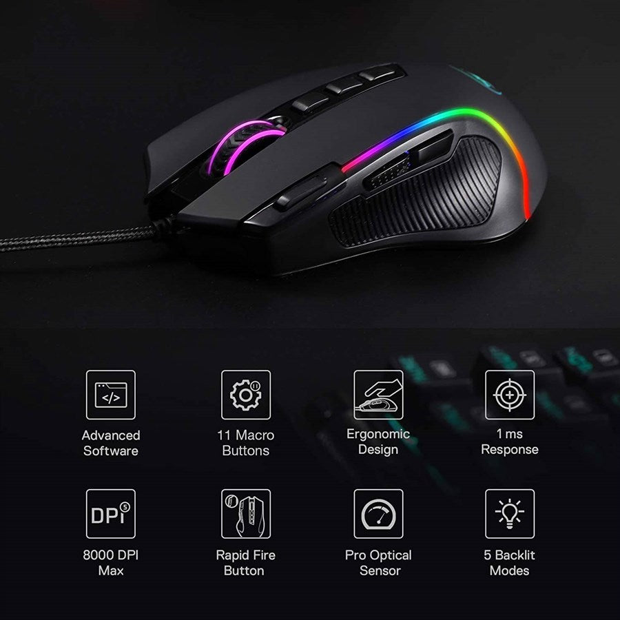 Redragon Predator M612 RGB Wired Gaming Mouse