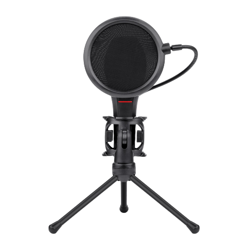 Redragon Quasar GM200 Omnidirectional USB Condenser Microphone with Tripod & Pop Filter