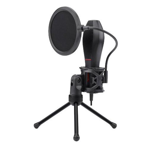 Redragon Quasar GM200 Omnidirectional USB Condenser Microphone with Tripod & Pop Filter