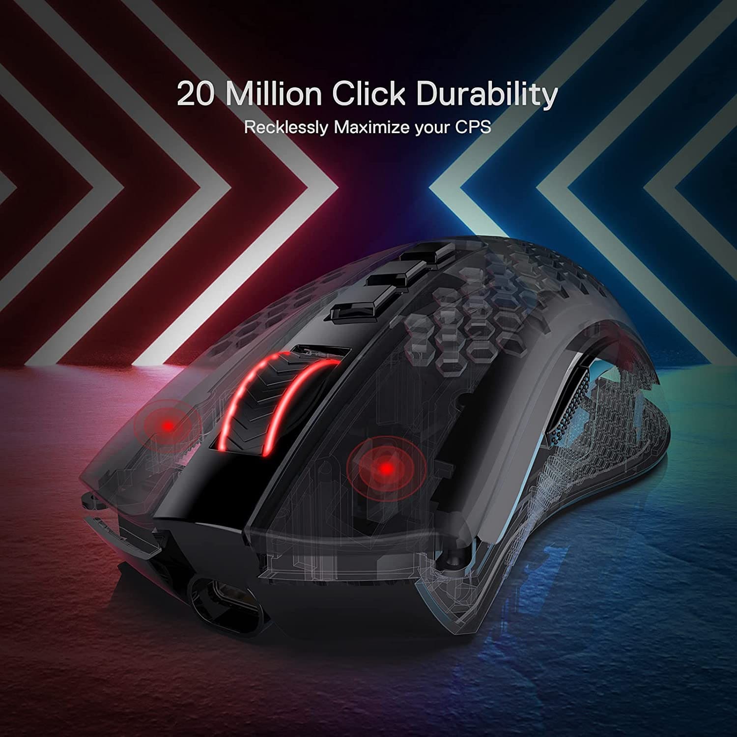 Redragon STORM PRO M808-KS RGB Wireless Gaming Mouse