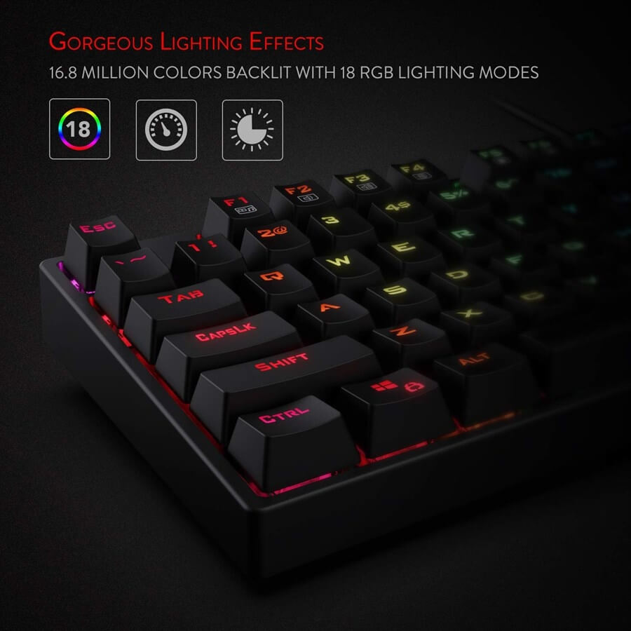 Redragon SURARA K582 RGB Backlit Mechanical Gaming Keyboard