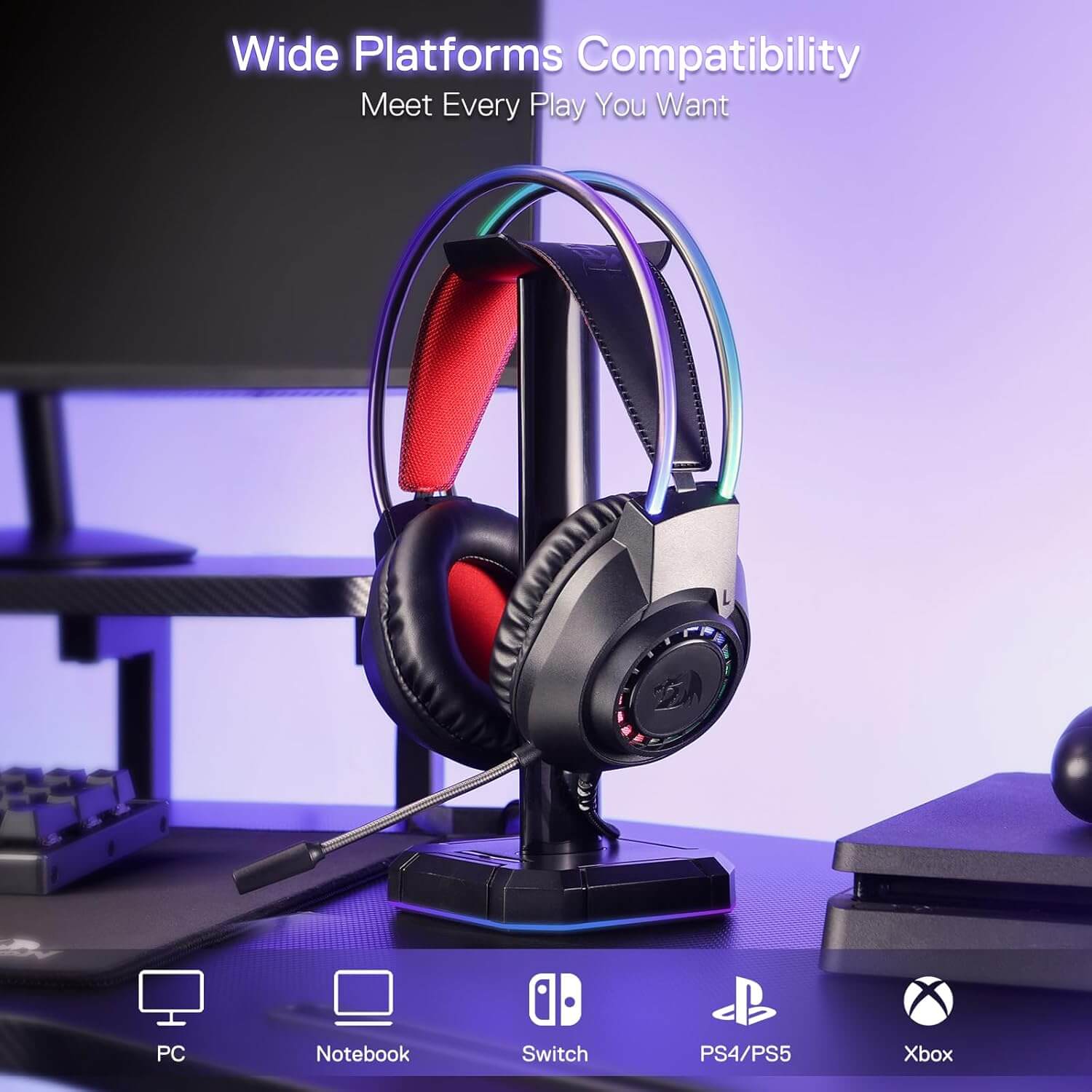 Redragon Scream H231 RGB Wired Stereo Gaming Headset