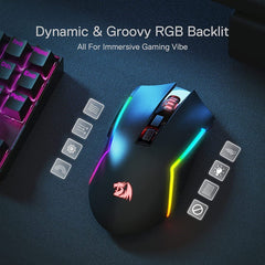 Redragon TRIDENT PRO M693 RGB Bluetooth Wireless Gaming Mouse