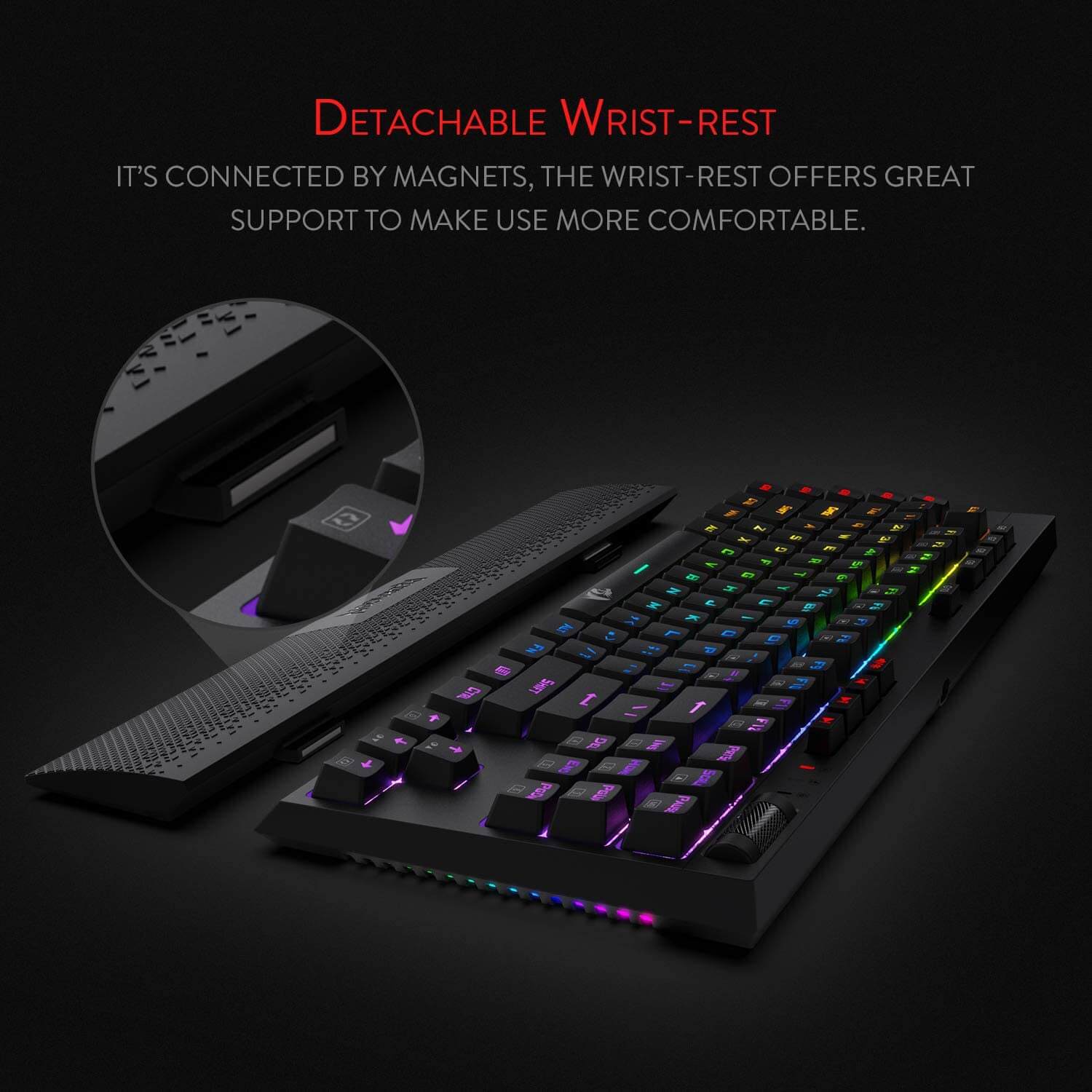 Redragon Vishnu K596 RGB Wireless/Wired Mechanical Gaming Keyboard