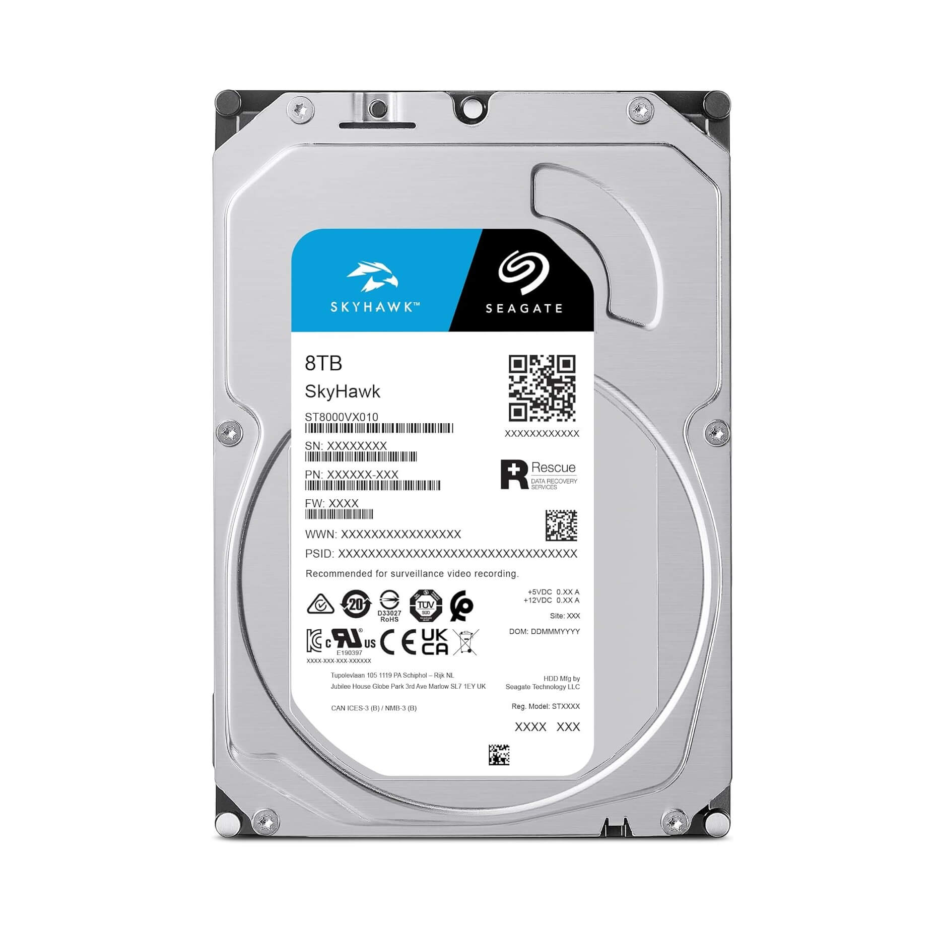 Seagate Skyhawk 8TB SATA III 6Gb/s Internal Desktop Hard Drive