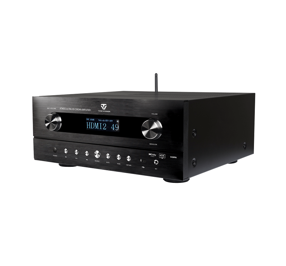 Tone Winner AT-1200 Dolby Atmos 500W 5.2.2 Channel AV Cinema Karaoke Receiver