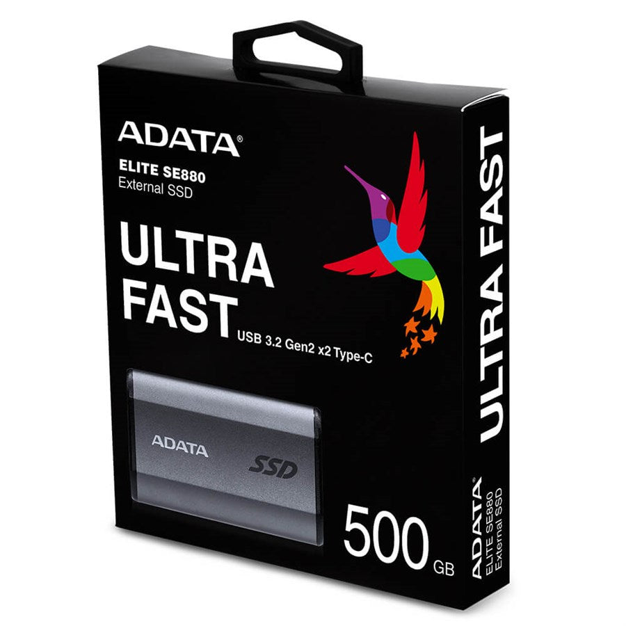 ADATA Elite SE880 500GB USB 3.2 Gen2 x2 External SSD