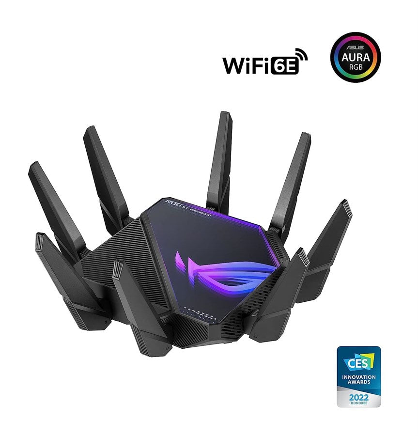 ASUS ROG Rapture GT-AXE16000 Quad-Band WiFi 6E (802.11ax) Gaming Router