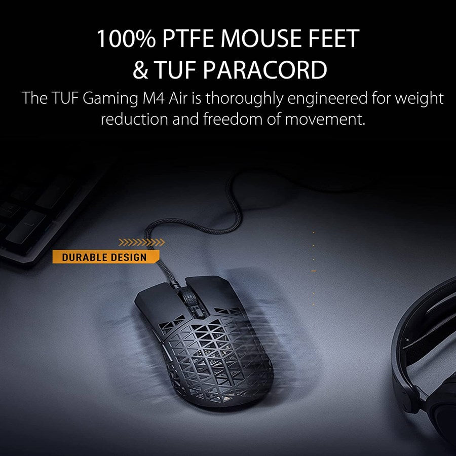 ASUS TUF Gaming M4 Air Ultralight Air Shell Wired Gaming Mouse