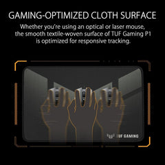 ASUS TUF Gaming P1 Portable Gaming Mouse Pad with Nano-Coated