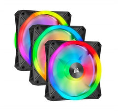 Corsair iCUE QL120 RGB 120mm PWM Triple Fan with Lighting Node CORE