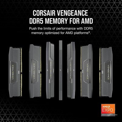 Corsair VENGEANCE® 32GB (2x16GB) DDR5 5600Mhz CL40 Desktop Memory - Black