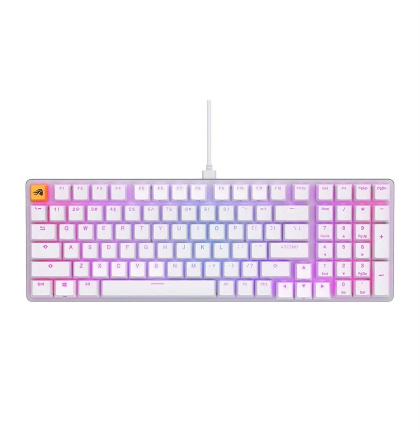 Glorious GMMK 2 Full Size 96% Prebuilt Modular Mechanical Gaming Keyboard - White