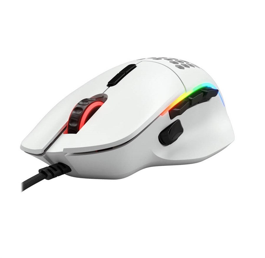 Glorious Model I Lightweight RGB MOBA & MMO Gaming Mouse - Matte White