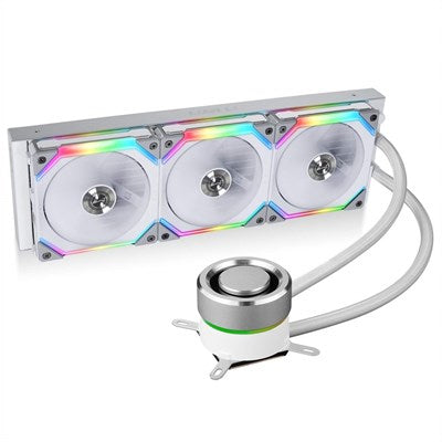 LIAN LI Galahad 360 UNI FAN SL Edition 360mm ARGB Liquid CPU Cooler - White