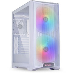 Lian Li LANCOOL 215 RGB Mid-Tower ATX Computer Case - Snow White