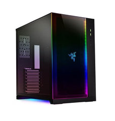 Lian Li O11 Dynamic Razer Edition Tempered Glass E-ATX Mid Tower Computer Case - Black