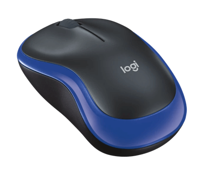 Logitech M185 2.4GHz Compact Wireless Mouse - Blue