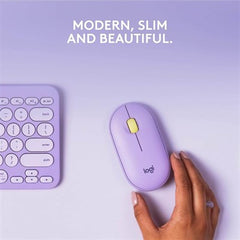 Logitech M350 Pebble Wireless Mouse - Lavender