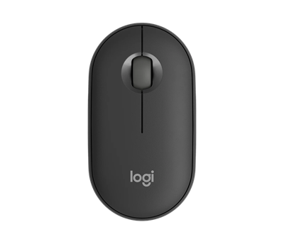 Logitech Pebble Mouse 2 M350s Slim compact Bluetooth Mouse with a Customizable Button - Grey