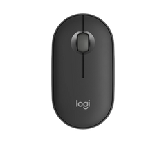 Logitech Pebble Mouse 2 M350s Slim compact Bluetooth Mouse with a Customizable Button - Grey