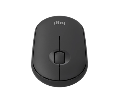 Logitech Pebble Mouse 2 M350s Slim compact Bluetooth Mouse with a Customizable Button - Grey