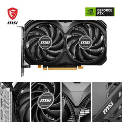 MSI GeForce RTX 4060 Ti Ventus 2X 16GB OC Graphics Card