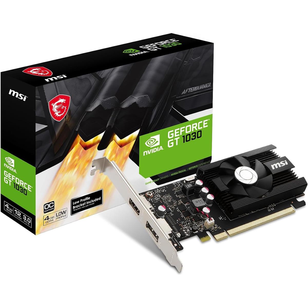 MSI GeForce GT 1030 4GD4 LP OC Graphics Card