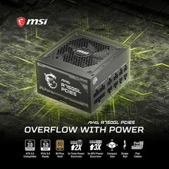 MSI MAG A750GL PCIE 5 750W 80+ Gold Fully Modular Power Supply