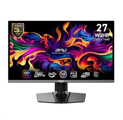 MSI MPG 271QRX QD-OLED 27" 2K 1440p 360Hz 0.03ms Gaming Monitor