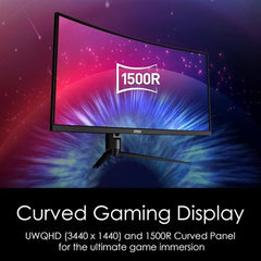 MSI Optix MAG342CQR 34" 2K 144Hz 1500R Curved Gaming Monitor