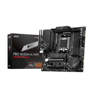 MSI Pro B650M-A WiFi DDR5 AM5 AMD microATX Motherboard