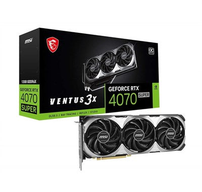 MSI GeForce RTX 4070 Super 12GB Ventus 3X OC GDDR6X Graphics Card