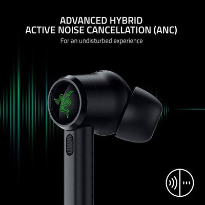 Razer Hammerhead True Wireless Pro THX Certified Gaming Earbuds with ANC