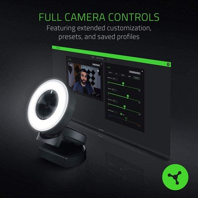 Razer Kiyo Streaming Webcam with Built-in Ring Light