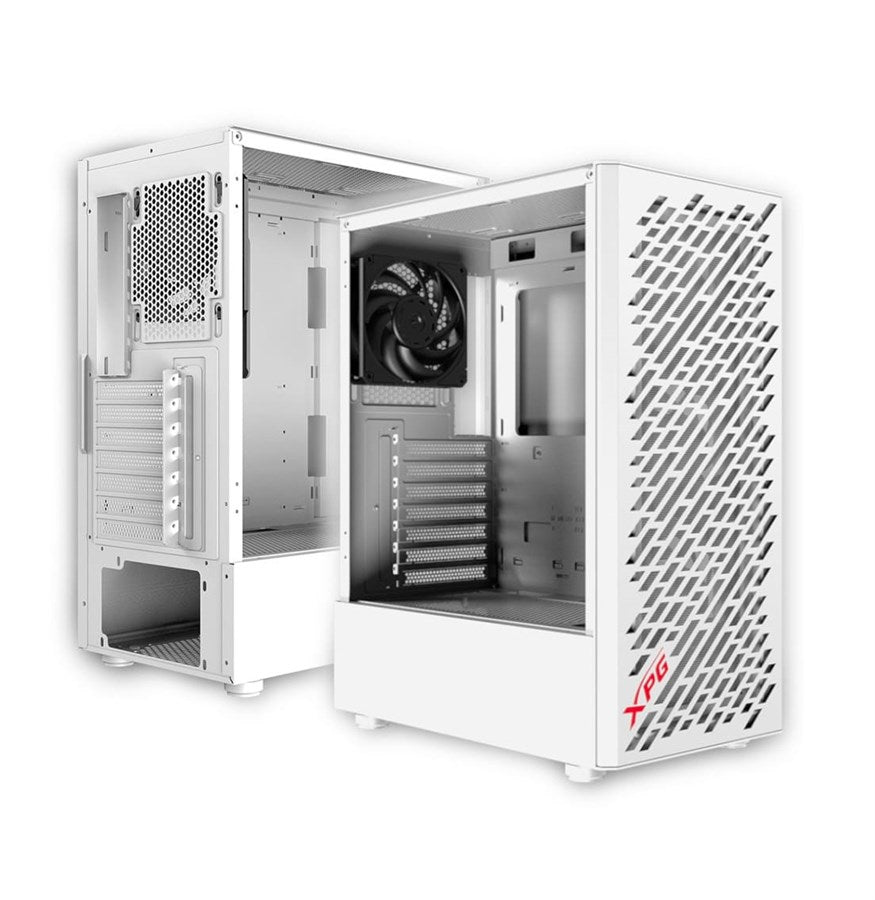 XPG VALOR AIR ATX Mid Tower Computer Case - Black Includes 4 VENTO 120 Fans