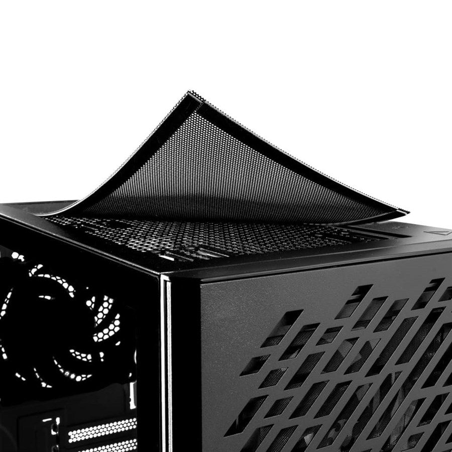 XPG VALOR AIR ATX Mid Tower Computer Case - Black Includes 4 VENTO 120 Fans