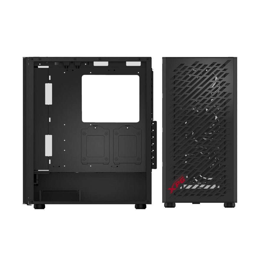 XPG VALOR AIR ATX Mid Tower Computer Case - Black Includes 4 VENTO 120 Fans